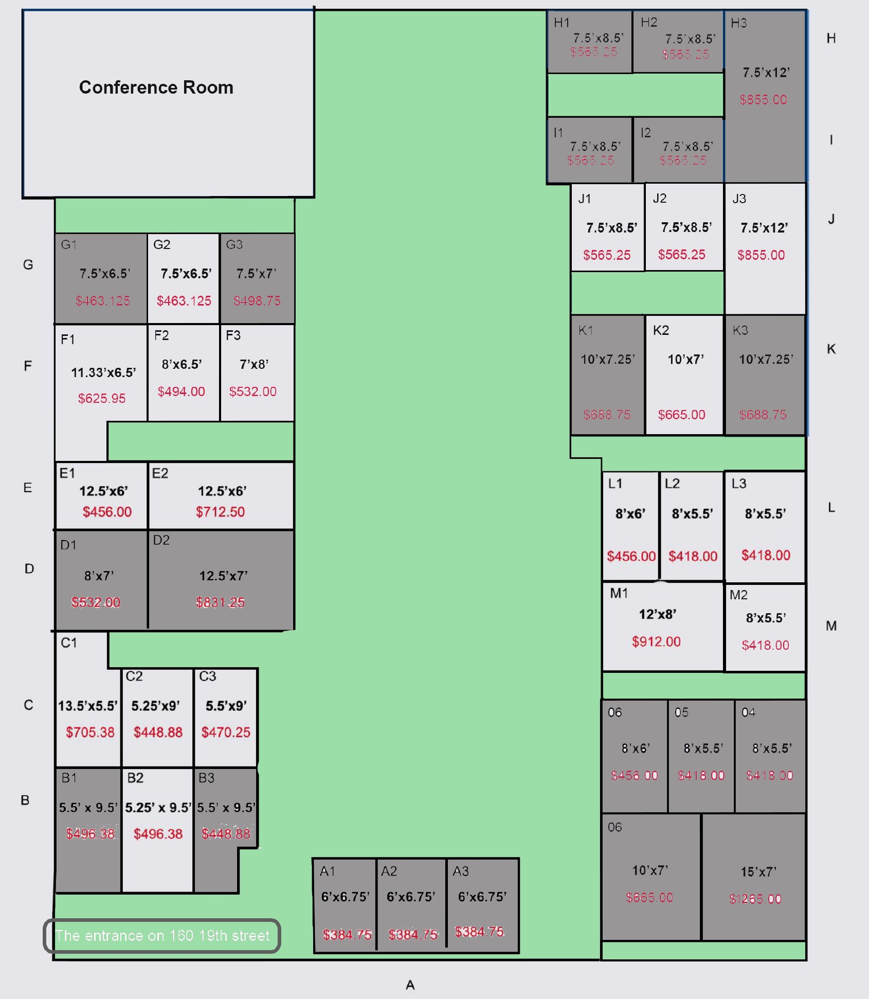 160 19th street - Office Rental One Sheet